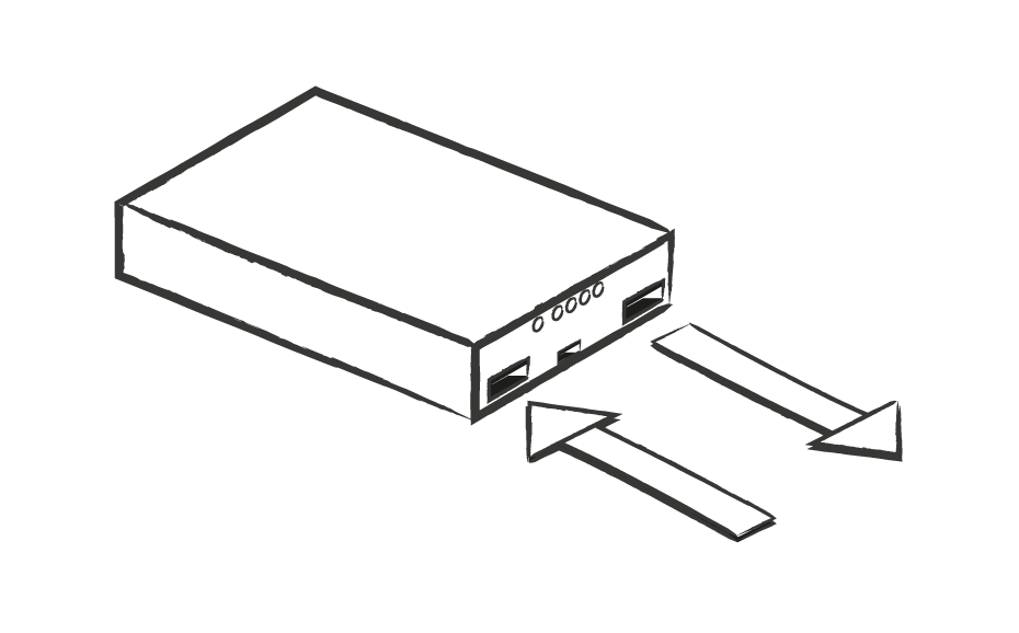 Input e Output accumulatore Lizard 50